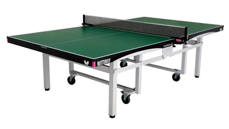 Butterfly Centrefold Green Indoor Rollaway Table Tennis Table