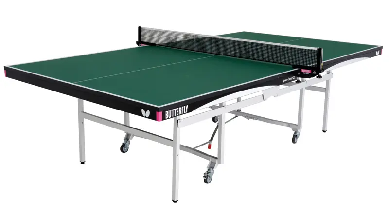 Butterfly Space Saver 25 Green Indoor Rollaway Table Tennis Table
