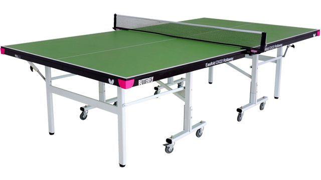 Butterfly Easifold 22 Deluxe Green Indoor Home Rollaway Table Tennis Table