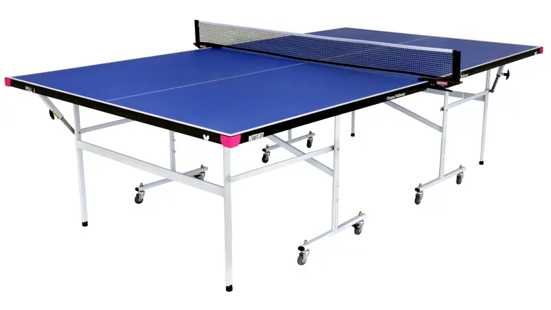 Butterfly Fitness Blue Indoor Rollaway Table Tennis Table