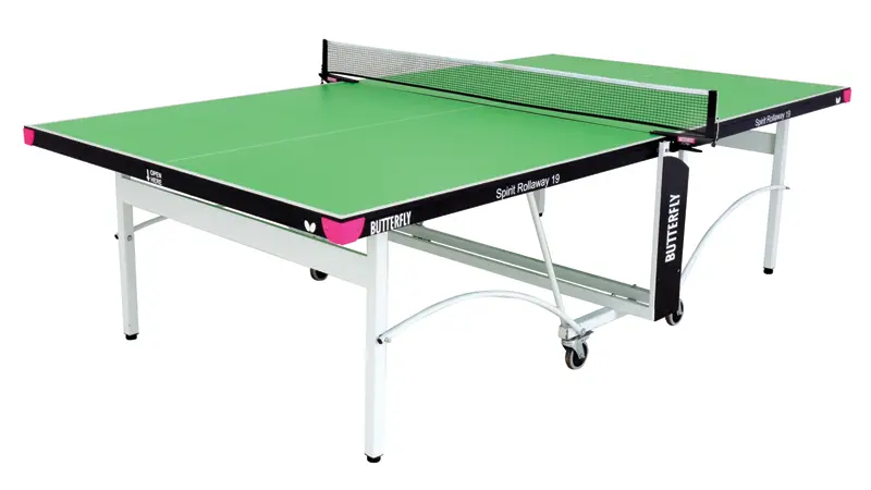Butterfly Spirit 19 Green Indoor Rollaway Table Tennis Table