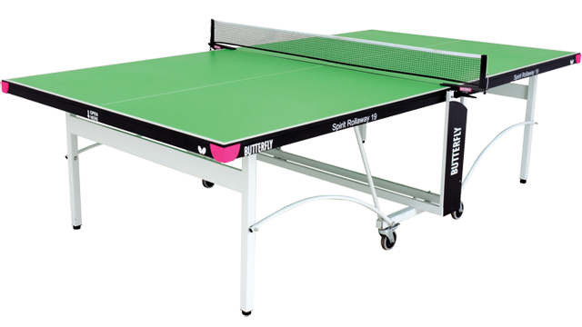 Butterfly Spirit 19 Green Indoor Home Rollaway Table Tennis Table