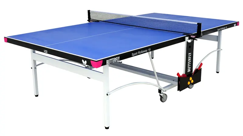 Butterfly Spirit 19 Blue Indoor Rollaway Table Tennis Table