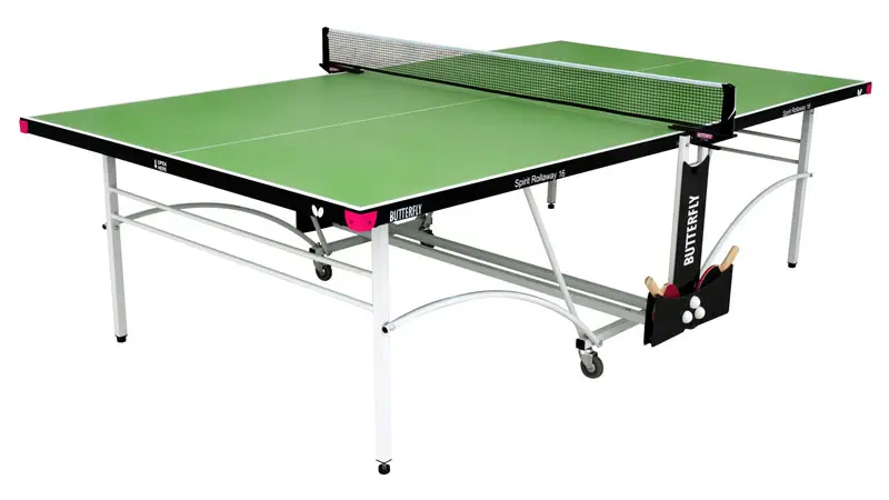 Butterfly Spirit 16 Green Indoor Rollaway Table Tennis Table