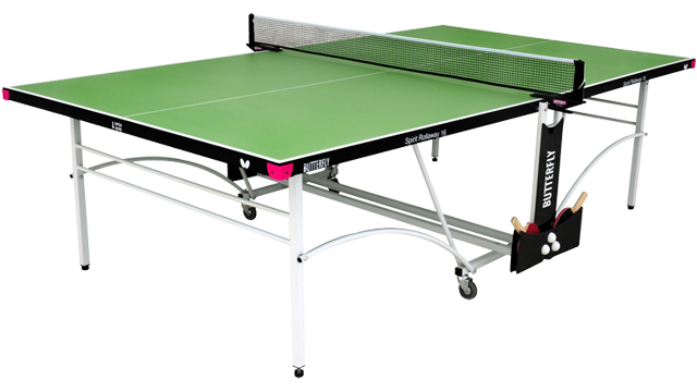 Butterfly Spirit 16 Green Indoor Beginners Rollaway Table Tennis Table