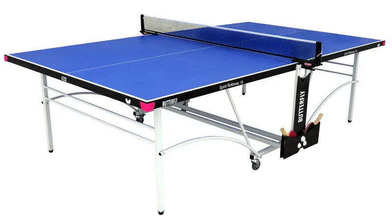 Butterfly Spirit 16 Blue Indoor Rollaway Table Tennis Table