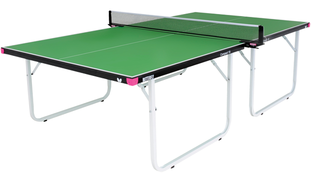 Butterfly Compact 19 Green Indoor Home Wheelaway Table Tennis Table