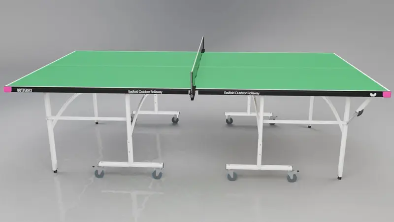 Butterfly Easifold Outdoor Green Rollaway Table Tennis Table