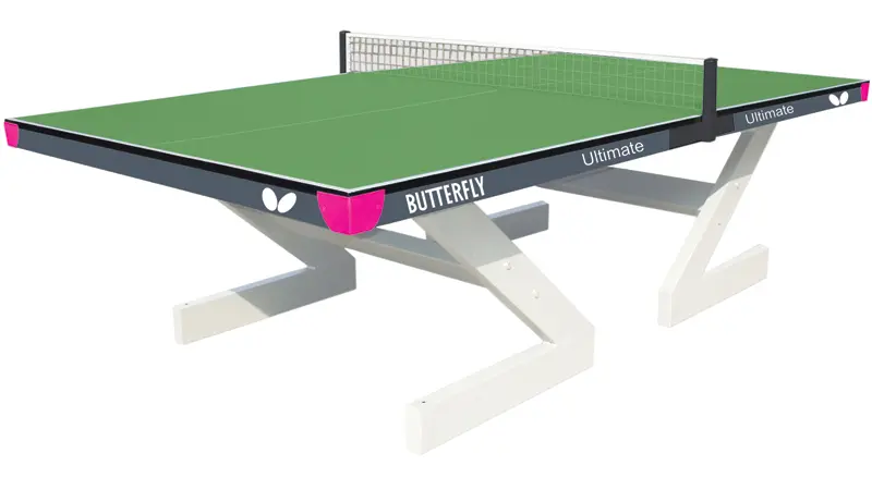Butterfly Ultimate Green Outdoor Static Table Tennis Table