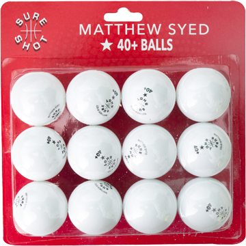 Sure Shot White Plastic Ball (12 Pack)