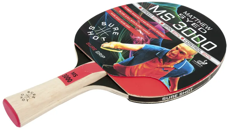 Mathew Syed Sure Shot 3000 table tennis bat
