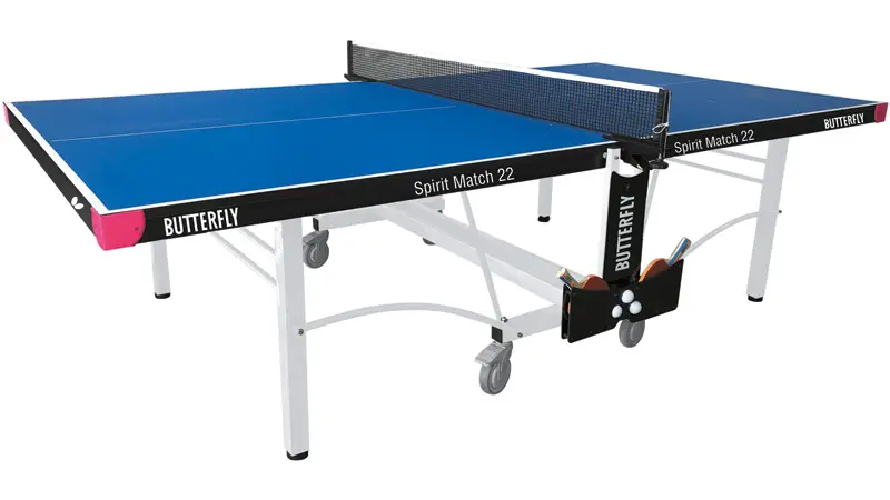 Butterfly Spirit Match 22 Green Indoor Rollaway Table Tennis Table