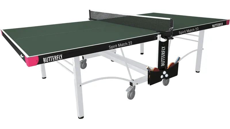 Butterfly Spirit Match 22 Blue Indoor Rollaway Table Tennis Table