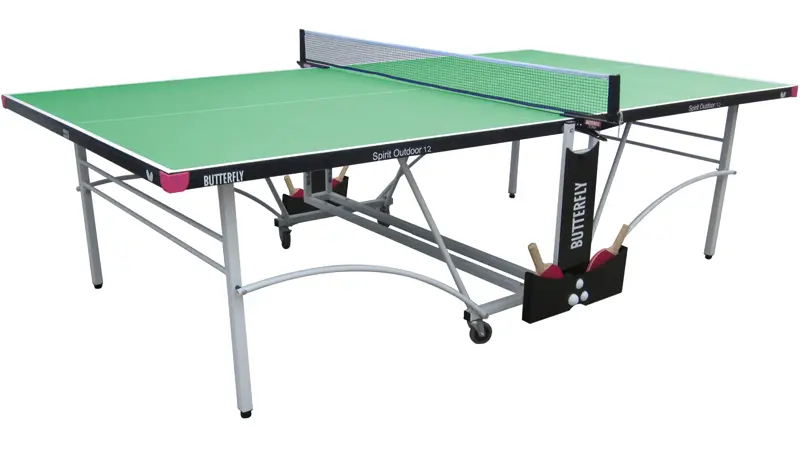 Butterfly Spirit 12 Green Outdoor Table Tennis Table