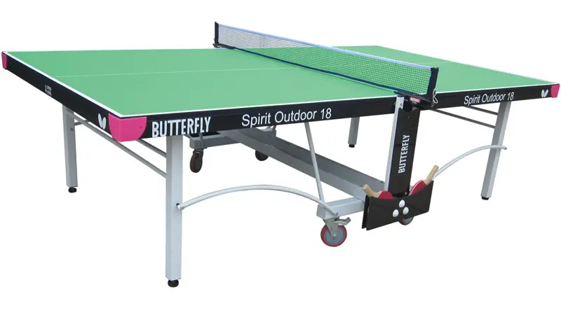 Butterfly Spirit 18 Green Outdoor Table Tennis Table