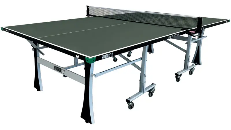Butterfly Elite Outdoor Green Rollaway Table Tennis Table