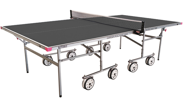 Butterfly Garden 4000 - Grey Outdoor Rollaway Table Tennis Table