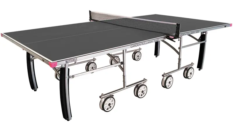 Butterfly Garden 5000 Grey Outdoor Rollaway Table Tennis Table